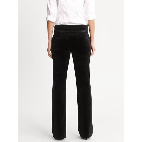 Banana Republic Pants - Banana Republic 12 Sloan Fit Velvet Flare Pants Trouser Black 29" Inseam Womens